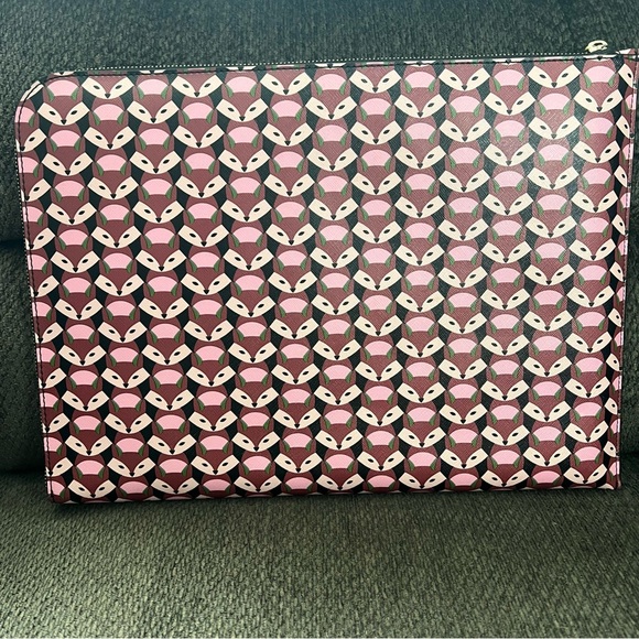 NWOT RARE Kate Spade Staci Geo Fox L-Zip Laptop Sleeve Case - Picture 3 of 9